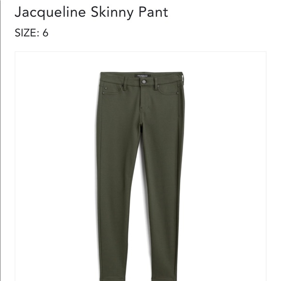 Liverpool Jacqueline pant size 6, olive green - Picture 2 of 2